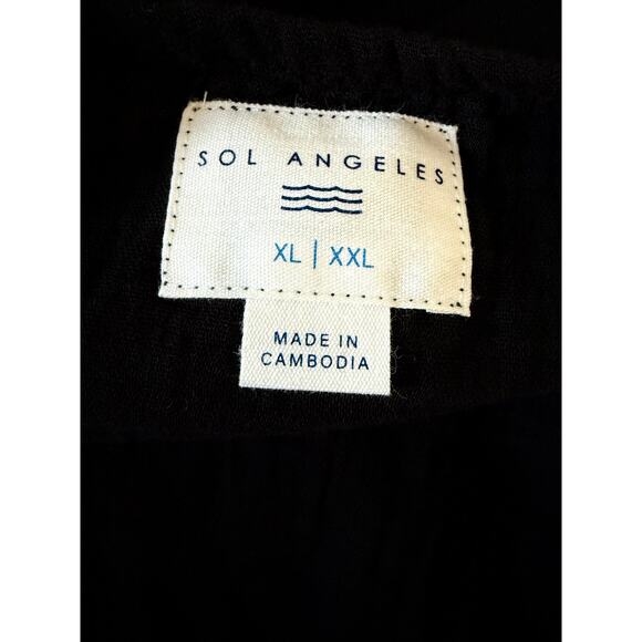 Sol Angeles Plus Gauze Maxi Dress In Black Size XL/XXL - Picture 7 of 7